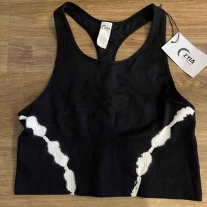 NWT Black Hendrix Racer Crop Tank-XL